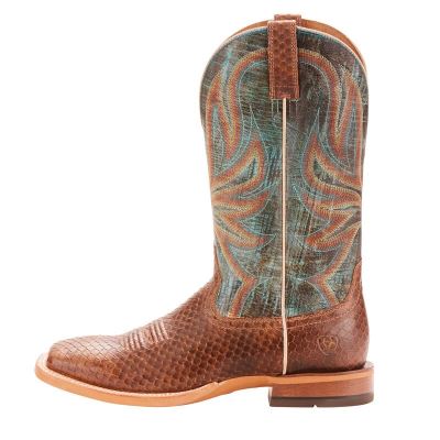 Ariat Range Boss - Western Laarzen Bruin / Groen Heren - 16522-210